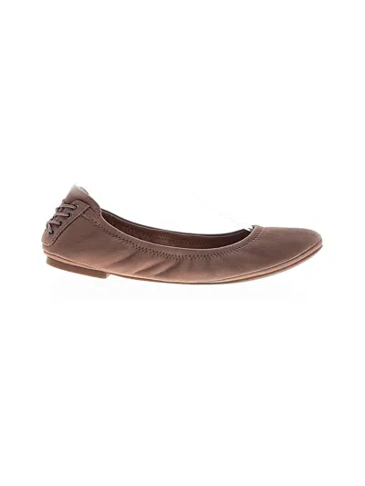 Pre-owned Lucky Brand Flats In Brown