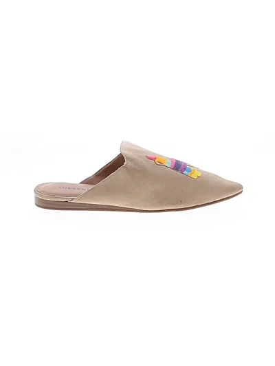 Pre-owned Lucky Brand Flats In Tan