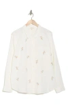 Lucky Brand Floral Cotton Button-up Shirt In Cream Multi