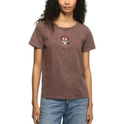 Lucky Brand Floral Skull Icon Classic Crewneck T-shirt In Multi