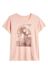 LUCKY BRAND FLORAL VASE GRAPHIC T-SHIRT