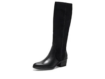 Lucky Brand Frahna Knee High Boots Women's Boots Black: 7.5 B - Medium, Suede