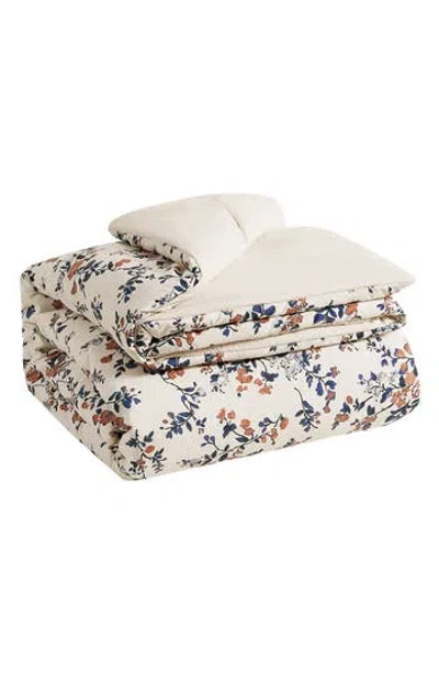 Lucky Brand Garden Bouquet Comforter Set In Light Beige