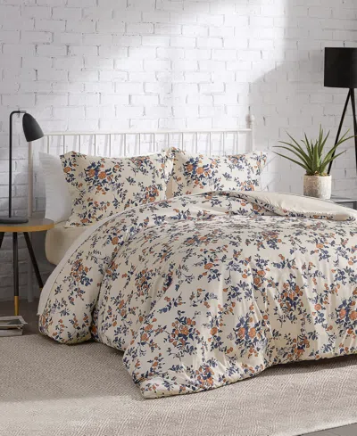 Lucky Brand Garden Bouquet Reversible Microfiber 3-pc. Comforter Set, King In Floral