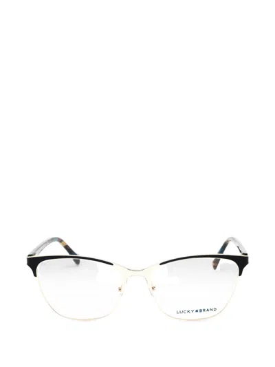 Lucky Brand Geometric-frame Glasses In Black