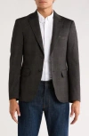 Lucky Brand Glen Plaid Knit Sport Coat In Black
