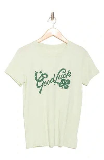 Lucky Brand Good Luck Graphic T-shirt In Bokchoy