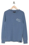 Lucky Brand Graphic Sweatshirt In Bluefin