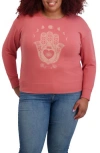 Lucky Brand Graphic Sweatshirt In Red