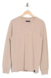 Lucky Brand Graphic Sweatshirt In Vintage Khaki