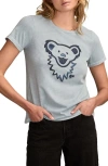 Lucky Brand Women's Grateful Dead Denim Bear Head T-shirt In Blue