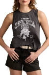 Lucky Brand Grateful Dead Rose Graphic Tank In Charcoal Heather Grey