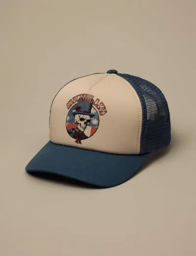 Lucky Brand Grateful Dead Skull Trucker Hat In Multi