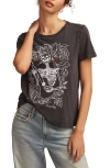 Lucky Brand Guitar Skull Graphic T-shirt In Gray