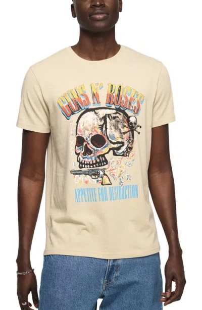 Lucky Brand Guns N' Roses Painted Cotton Graphic T-shirt In Pink