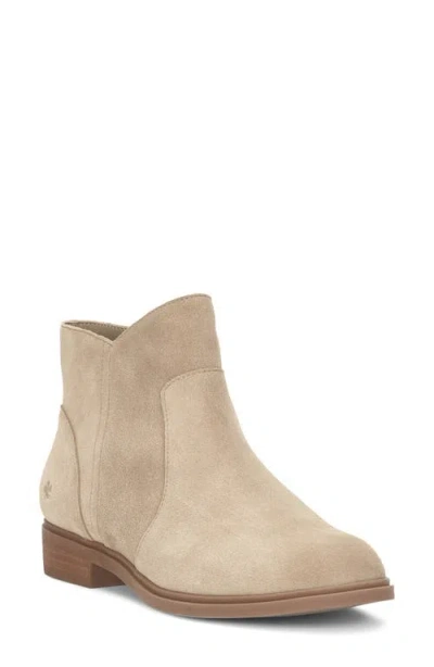 Lucky Brand Haizly Leather Bootie In Neutral