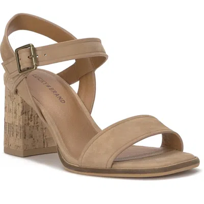 Lucky Brand Hallia Ankle Strap Sandal In Brown