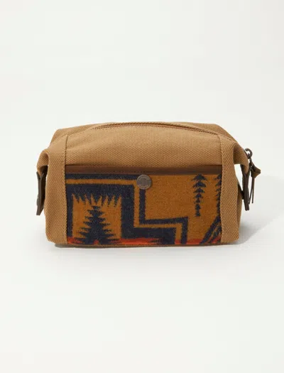 Lucky Brand Harding Tan Travel Pouch In Beige