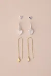 Lucky Brand Heart Trio Earring Set