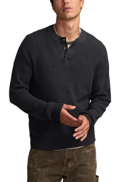 Lucky Brand Henley Sweater In Gray