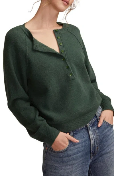 Lucky Brand Henley Sweater In Green