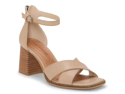 Lucky Brand Herrika Cross Band High Heel Sandals In Neutral