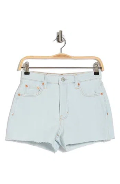 Lucky Brand High Waist Denim Mom Shorts In Misty