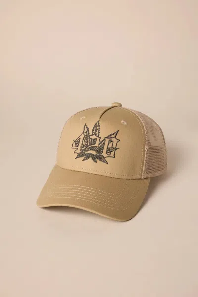Lucky Brand Highest Quality Embroidered Trucker Hat In Multi