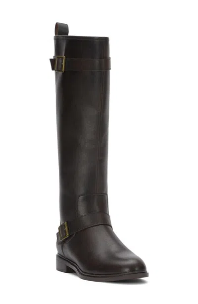Lucky Brand Hinley Leather Tall Boot In Black