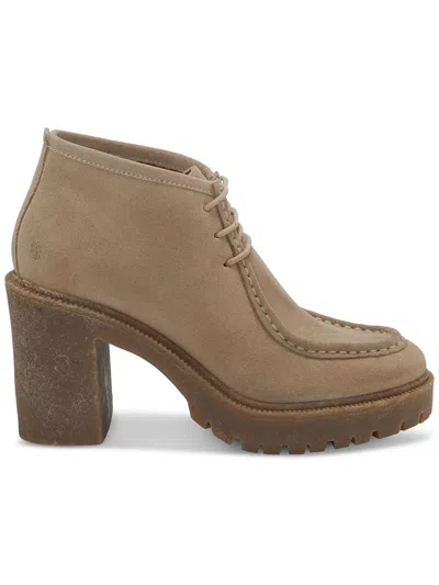 Lucky Brand Hollia Womens Block Heel Faux Suede Mid-calf Boots In Multi