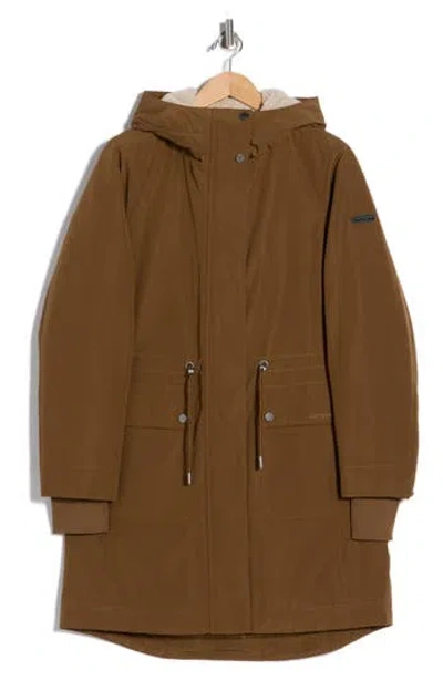 Lucky Brand Hooded Anorak Jacket In Brown