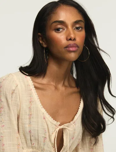 Lucky Brand Hoop Earrings In Yellow