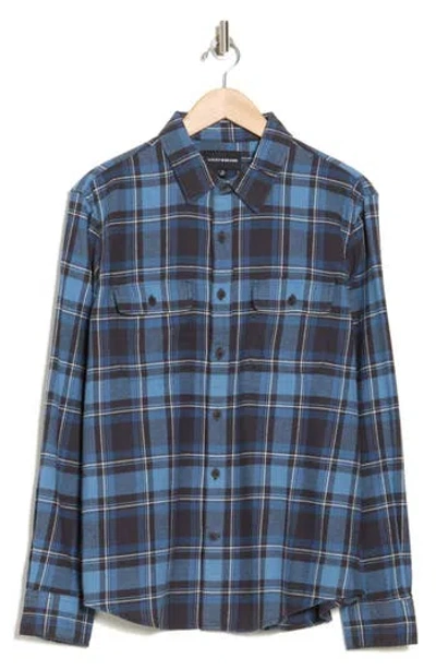Lucky Brand Humboldt Plaid Button-up Shirt In Blue Plaid
