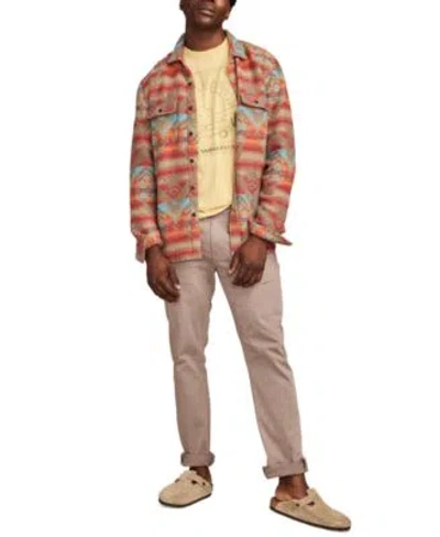 Lucky Brand Humboldt Shirt Graphic T Shirt Straight Fit Jeans In Orange Multi