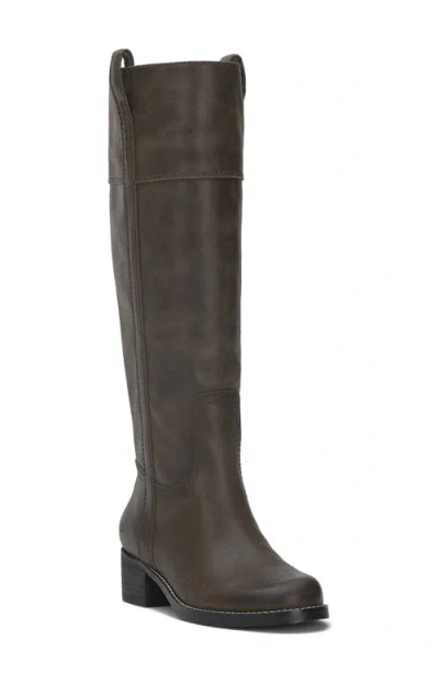 Lucky Brand Hybiscus Knee High Boot In Dark Chocolate Suede