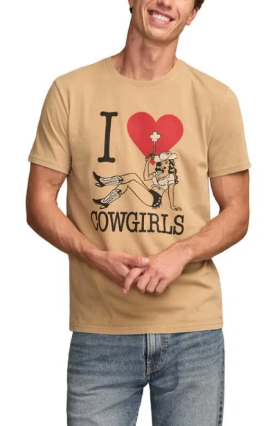 Lucky Brand I Love Cowgirls Cotton Graphic T-shirt In Brown