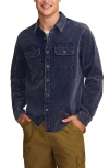 Lucky Brand Indigo Cotton Corduroy Button-up Shirt In Blue