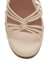 Lucky Brand Women's Ismene Strappy Platform Dress Sandals Women's Shoes In White