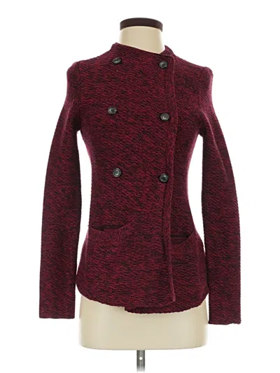 Pre-owned Lucky Brand Jacket In Burgundy