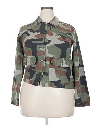 Pre-owned Lucky Brand Jacket In Green