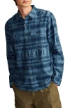Lucky Brand Jacquard Double Weave Button-up Shirt In Blue Jacquard