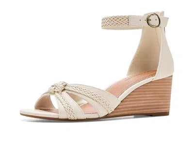Lucky Brand Jaelah Braided Wedge Sandals In White