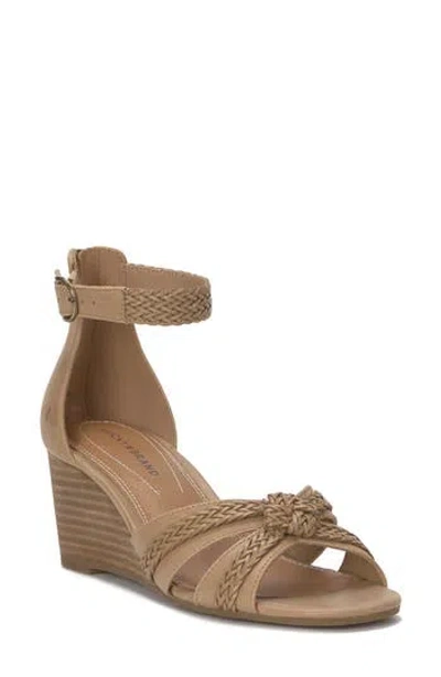 Lucky Brand Jaelah Wedge Sandal In Brown