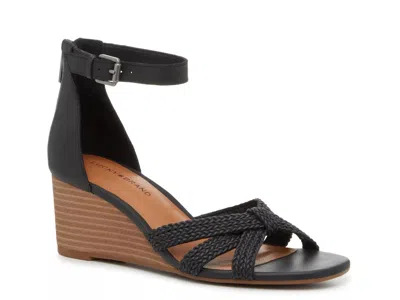Lucky Brand Jaqulin Wedge Sandal In Black