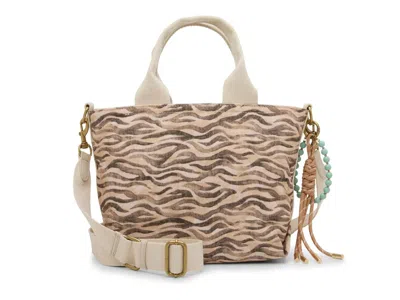 Lucky Brand Jean Tote In Ivory/brown Zebra Print