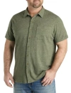 Lucky Brand Jeans Big & Tall  Knit Sport Shirt In Thyme