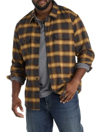 Lucky Brand Jeans Big & Tall  Plaid Cloud Soft Flannel Sport Shirt In Multi