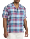 LUCKY BRAND JEANS LUCKY BRAND JEANS PLAID LINEN SPORT SHIRT