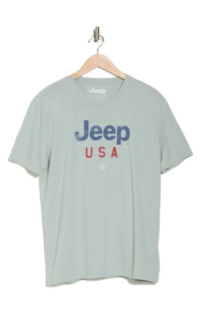 Lucky Brand Jeep Graphic T-shirt In Aqua