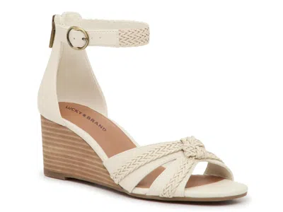 Lucky Brand Jellah Wedge Sandal In Neutral